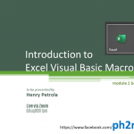 Excel VBA Training Module 1